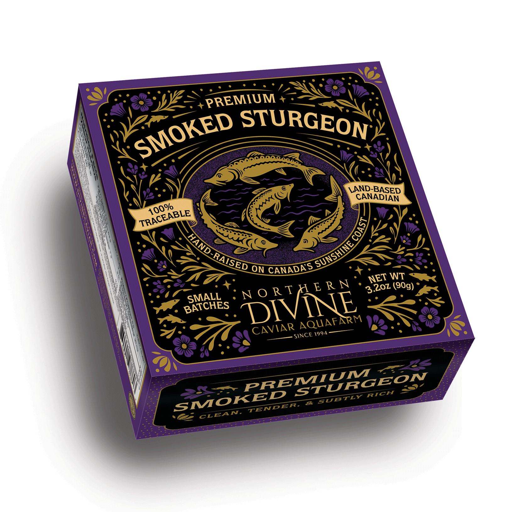Northern Divine Smoked Canned Sturgeon